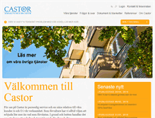 Tablet Screenshot of castor.se